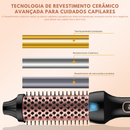 Escova Modeladora 3 em 1 ✨ com 5 Níveis de Temperatura 🌡️